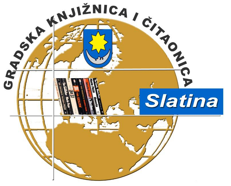 Gradska knjižnica Viktora Žmegača Slatina logo